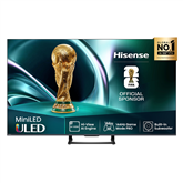 Hisense U7Q, 75'', 4K UHD, Mini LED, black - TV