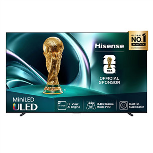 Hisense U7Q, 85'', 4K UHD, Mini LED, melna - Televizors