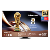 Hisense U8Q, 65'', 4K UHD, ULED, Mini LED, melna - Televizors