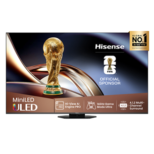 Hisense U8Q, 85'', 4K UHD, ULED, Mini LED, черный - Телевизор 85U8Q