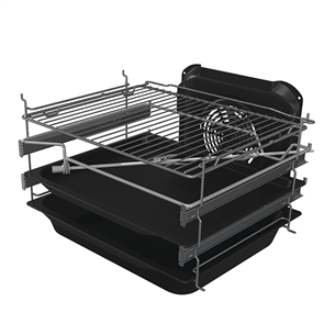 Gorenje, 70 L, platums 50 cm, balta - Elektriskā plīts ar gāzes virsmu