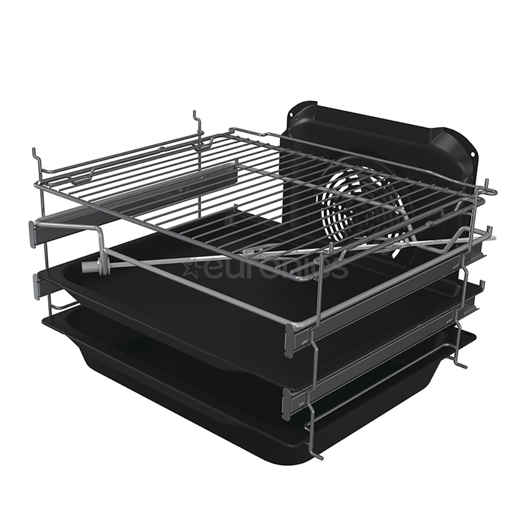 Gorenje, 70 L, platums 50 cm, balta - Elektriskā plīts ar gāzes virsmu