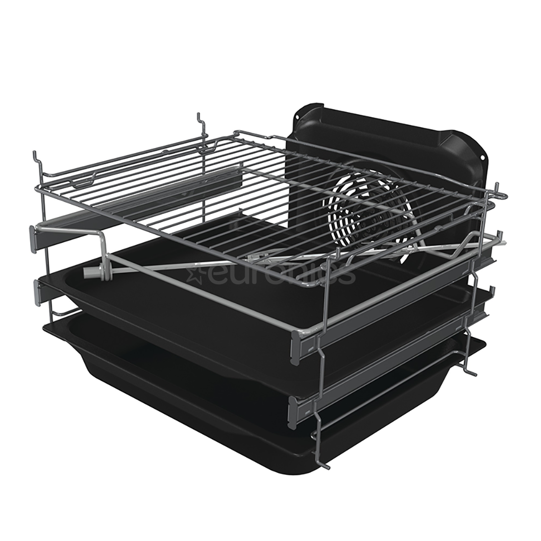 Gorenje, 70 L, platums 50 cm, balta - Elektriskā plīts ar gāzes virsmu