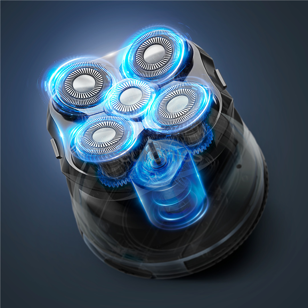 Rowenta GentleBald, Wet & Dry, черный/синий - Бритва для головы