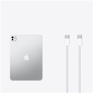 Apple iPad Pro 11", M5 (2025), 512 GB, WiFi + Cellular, glancēts, sudraba - Planšetdators