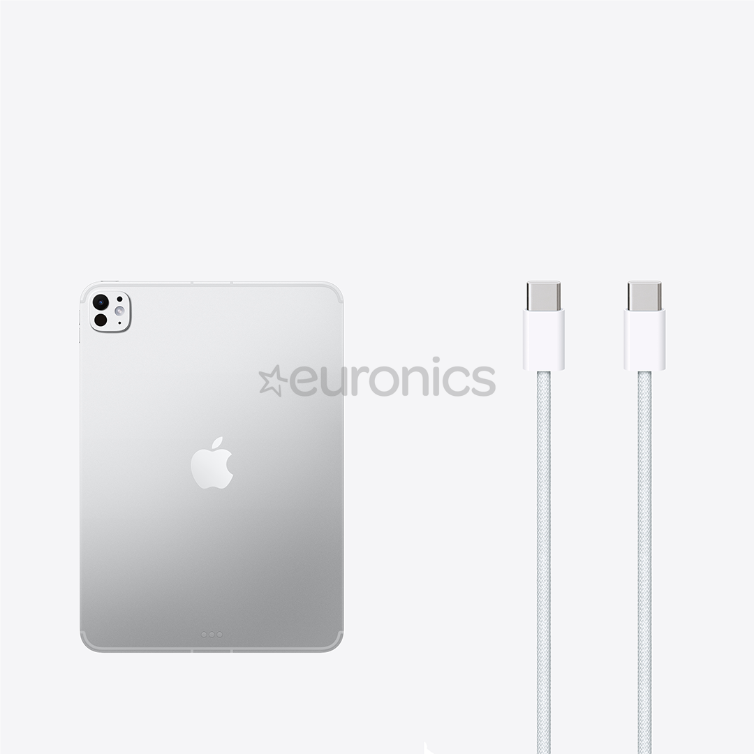 Apple iPad Pro 11", M5 (2025), 2 TB, WiFi + Cellular, glancēts, sudraba - Planšetdators