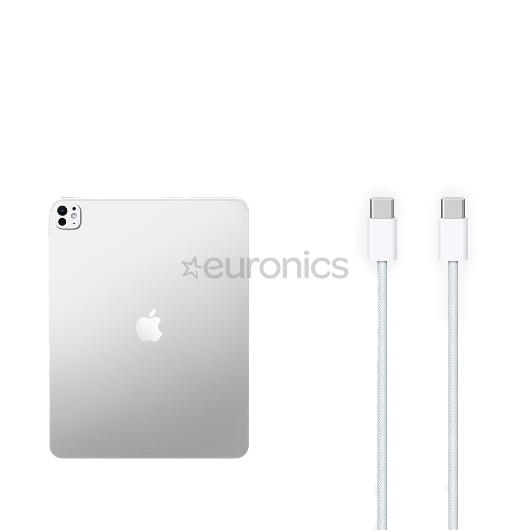 Apple iPad Pro 13”, M5 (2025), 1 TB, WiFi + Cellular, matēts, sudraba - Planšetdators