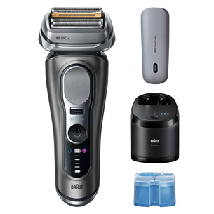 Braun Series 9 Pro+ Wet & Dry, 6-in-1 SmartCare centre and PowerCase, dark grey - Shaver