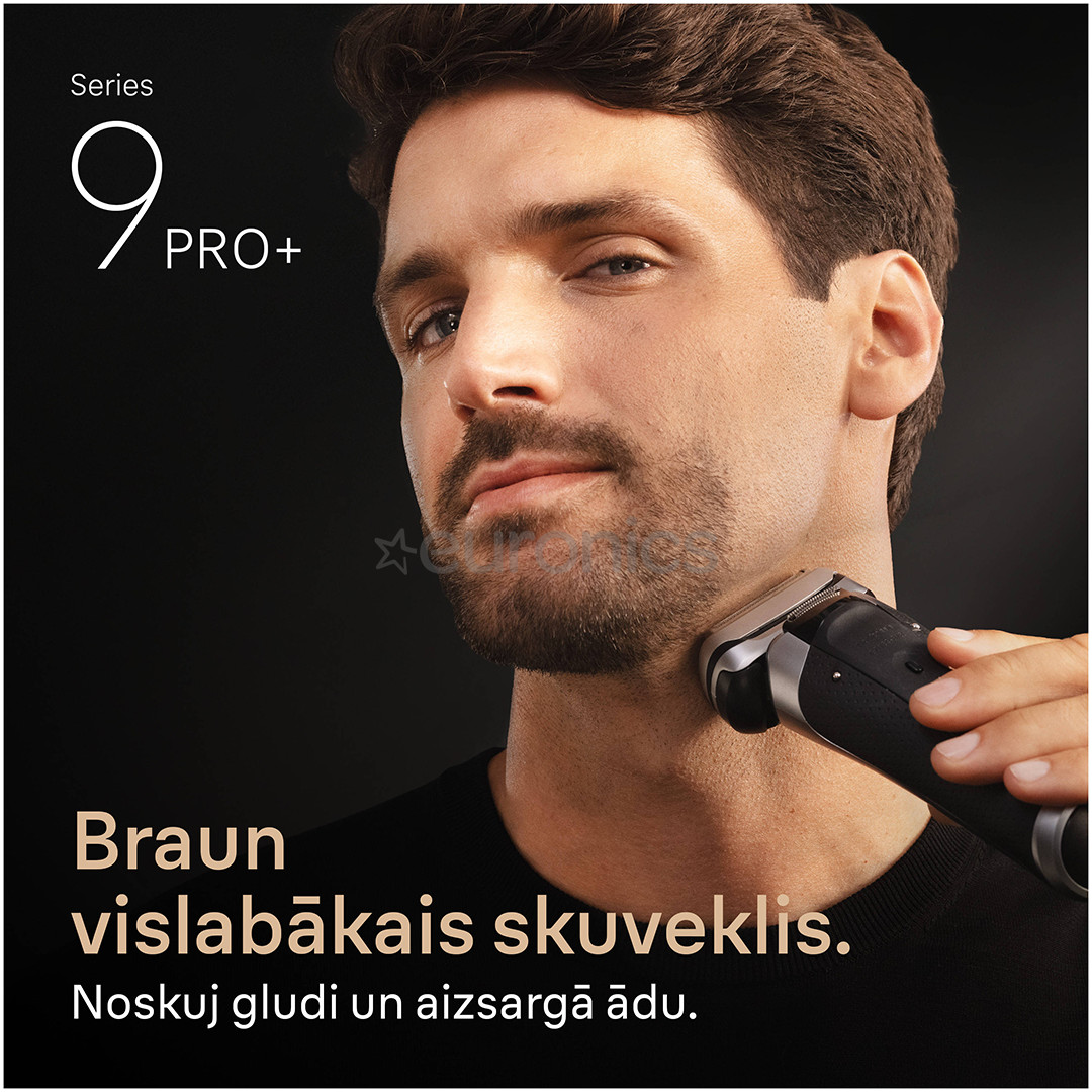 Braun Series 9 Pro+ Wet & Dry, 6-in-1 SmartCare centre and PowerCase, dark grey - Shaver