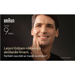 Braun Series 9 Pro+, Wet & Dry, 6-in-1, SmartCare centrs & PowerCase futrālis, tumši pelēka - Skuveklis