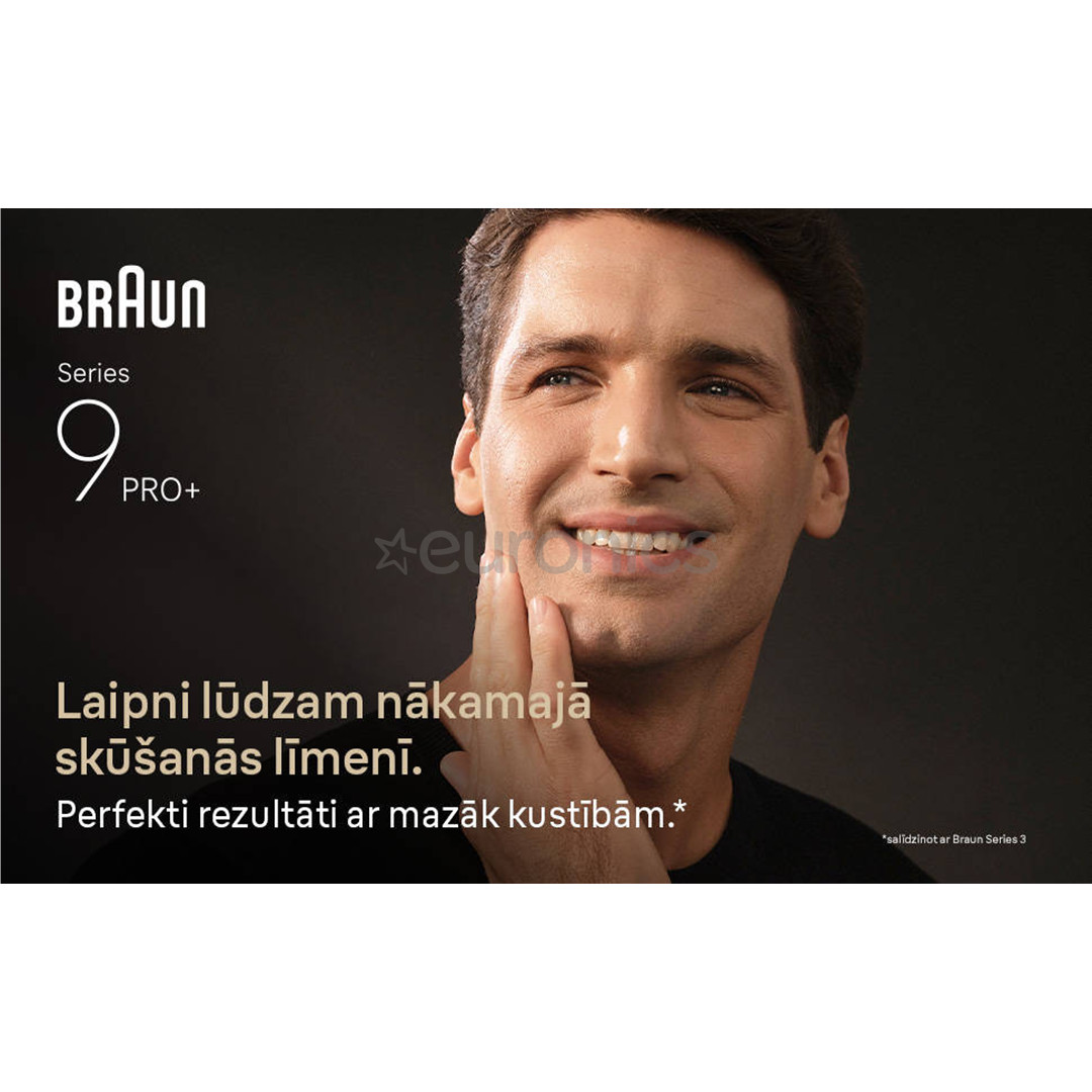 Braun Series 9 Pro+ Wet & Dry, 6-in-1 SmartCare centre and PowerCase, dark grey - Shaver
