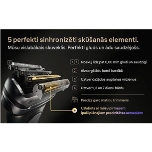 Braun Series 9 Pro+ Wet & Dry, 6-in-1 SmartCare centre and PowerCase, dark grey - Shaver