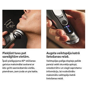 Braun Series 9 Pro+, Wet & Dry, 6-in-1, SmartCare centrs & PowerCase futrālis, tumši pelēka - Skuveklis
