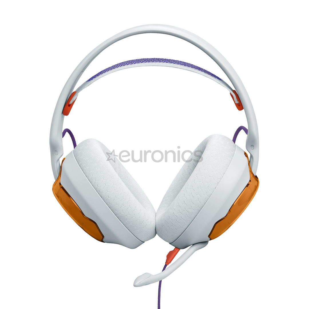 JBL Quantum 250, gaiši zaļa/oranža - Austiņas ar mikrofonu JBLQTUM250TEL