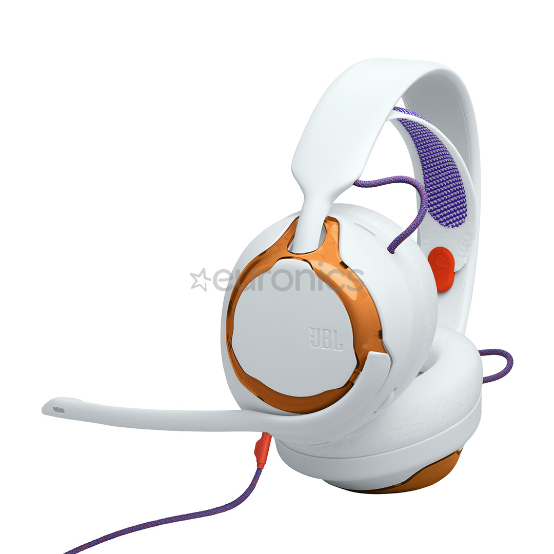 JBL Quantum 250, gaiši zaļa/oranža - Austiņas ar mikrofonu