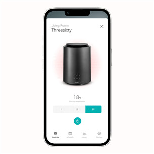 Duux Threesixty Gen2 1800 W, 30 m², grey - Heater and fan