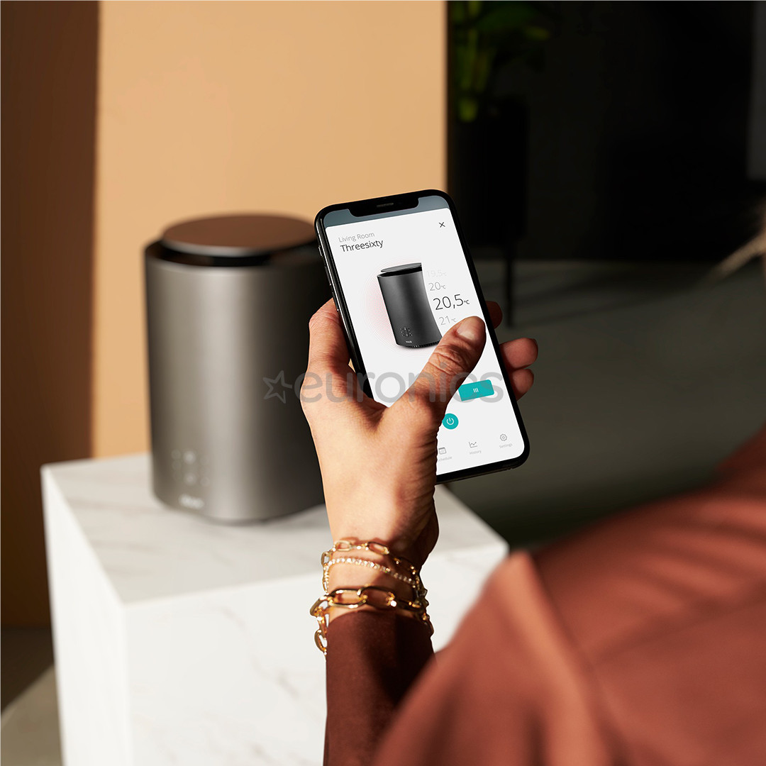 Duux Threesixty Gen2 1800 W, 30 m², grey - Heater and fan