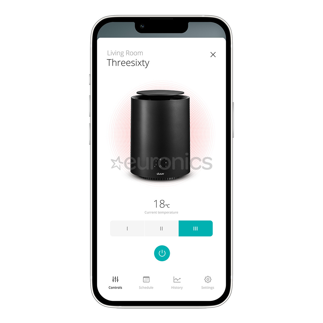 Duux Threesixty Gen2 1800 W, 30 m², black - Heater and fan