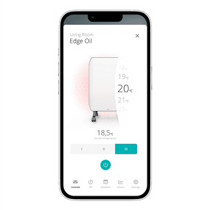 Duux Edge Oil, 2000 W, white - Oil heater