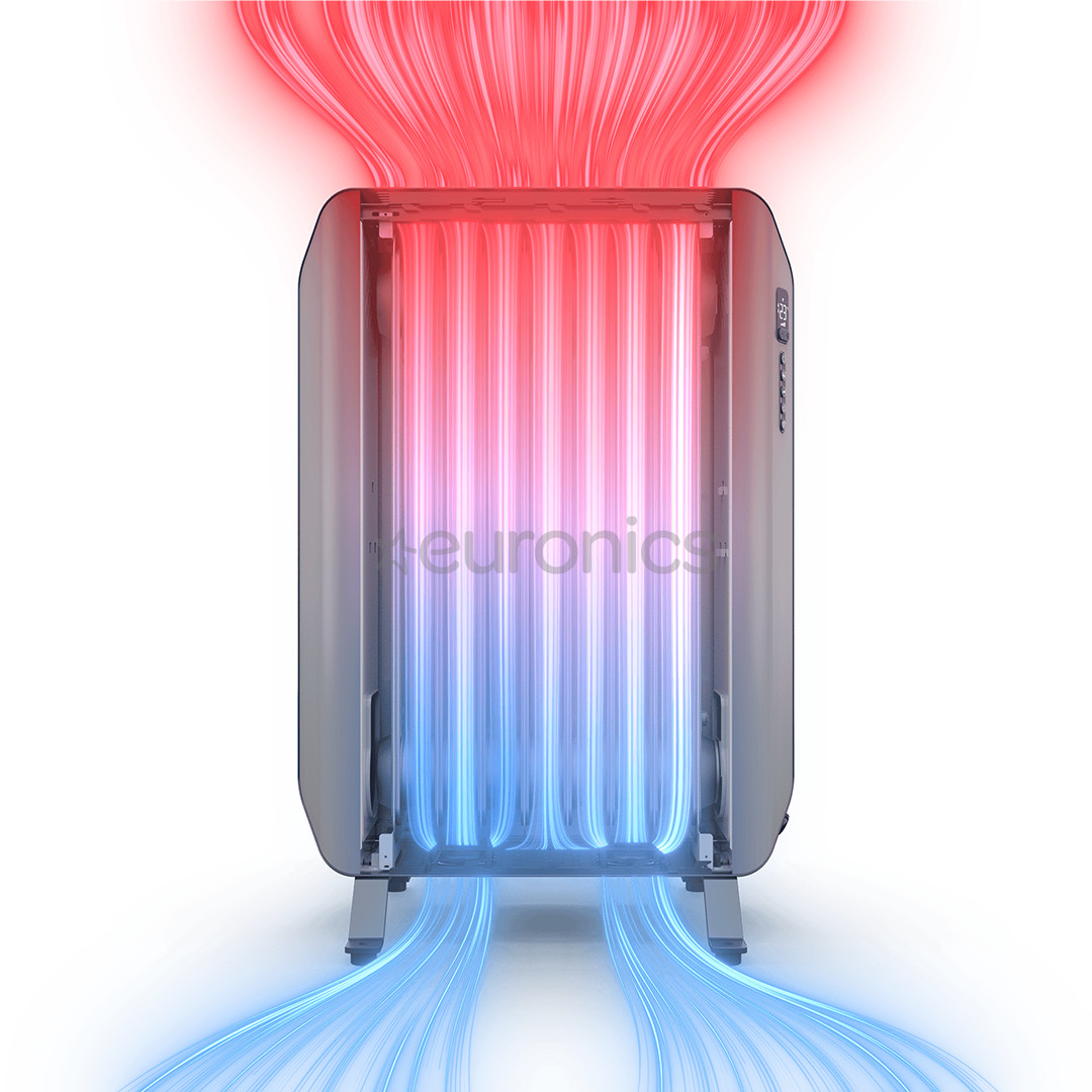 Duux Edge Oil, 2000 W, grey - Oil heater