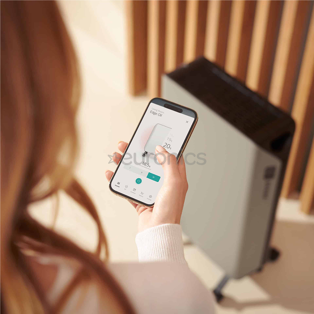 Duux Edge Oil, 2000 W, grey - Oil heater