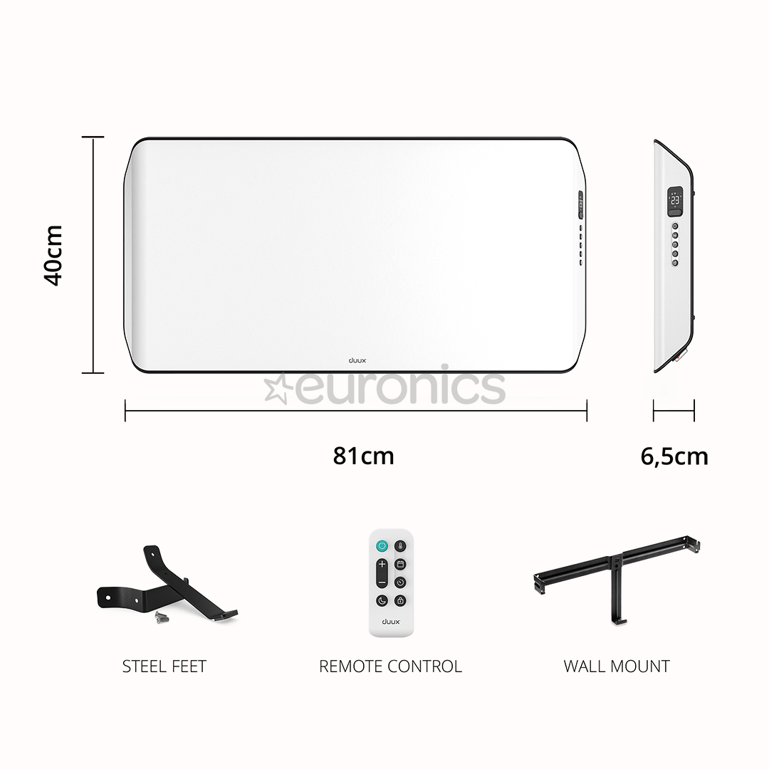 Duux Edge 2000 Smart 2000 Вт, 30 м², белый - Конвектор