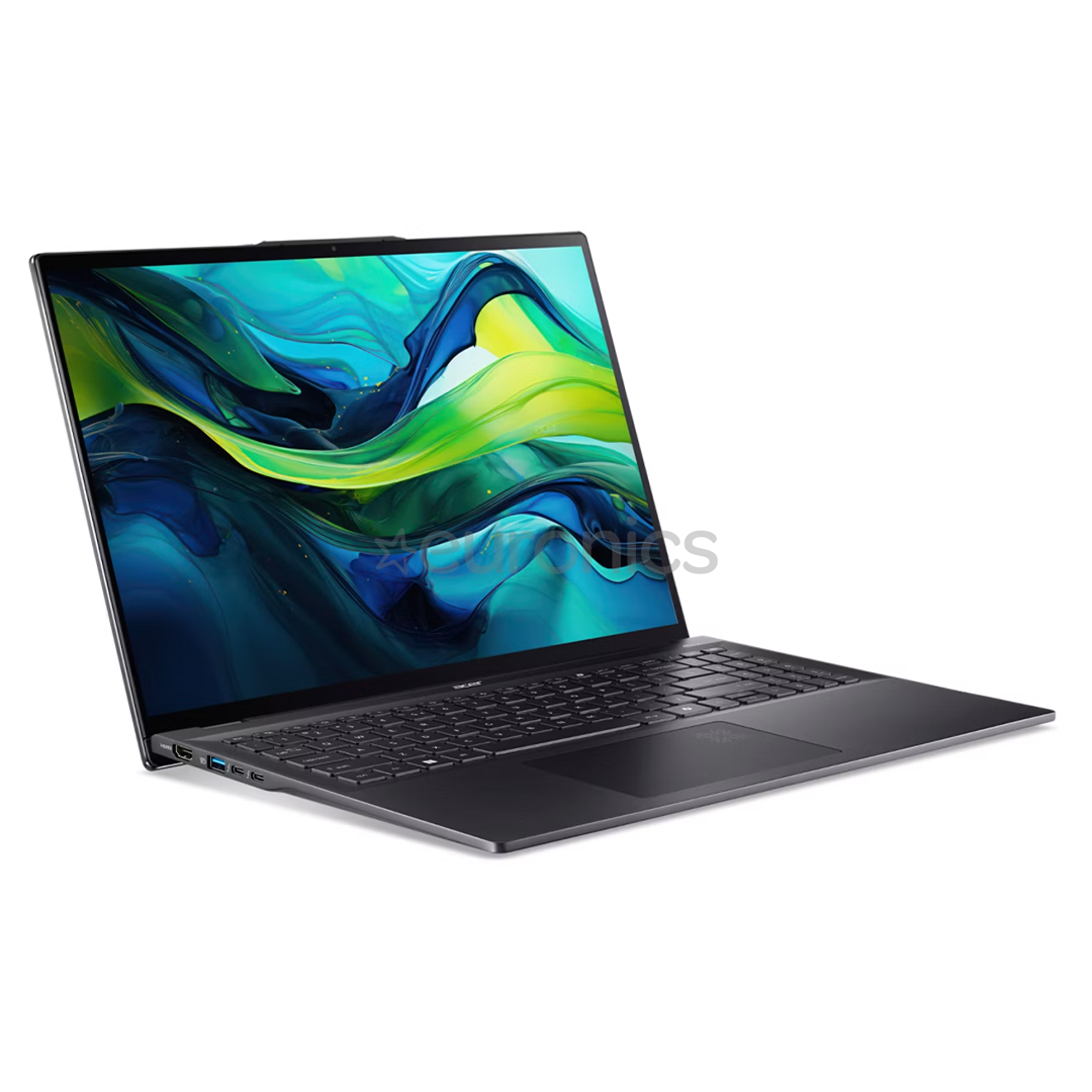 Acer Swift 16 AI OLED, 16'', WQXGA+, OLED, 120 Hz, Ultra 5, 16 GB, 512 GB, ENG, ice black - Notebook