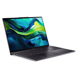 Acer Swift 16 AI OLED, 16'', WQXGA+, OLED, 120 Hz, Ultra 7, 32 GB, 1 TB, ENG, melna - Portatīvais dators