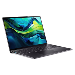 Acer Swift 16 AI OLED, 16'', WQXGA+, OLED, 120 Hz, Ultra 7, 32 GB, 1 TB, ENG, ice black - Notebook
