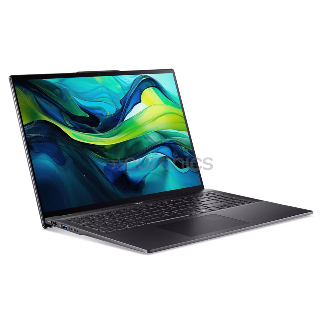 Acer Swift 16 AI OLED, 16'', WQXGA+, OLED, 120 Hz, Ultra 7, 32 GB, 1 TB, ENG, melna - Portatīvais dators