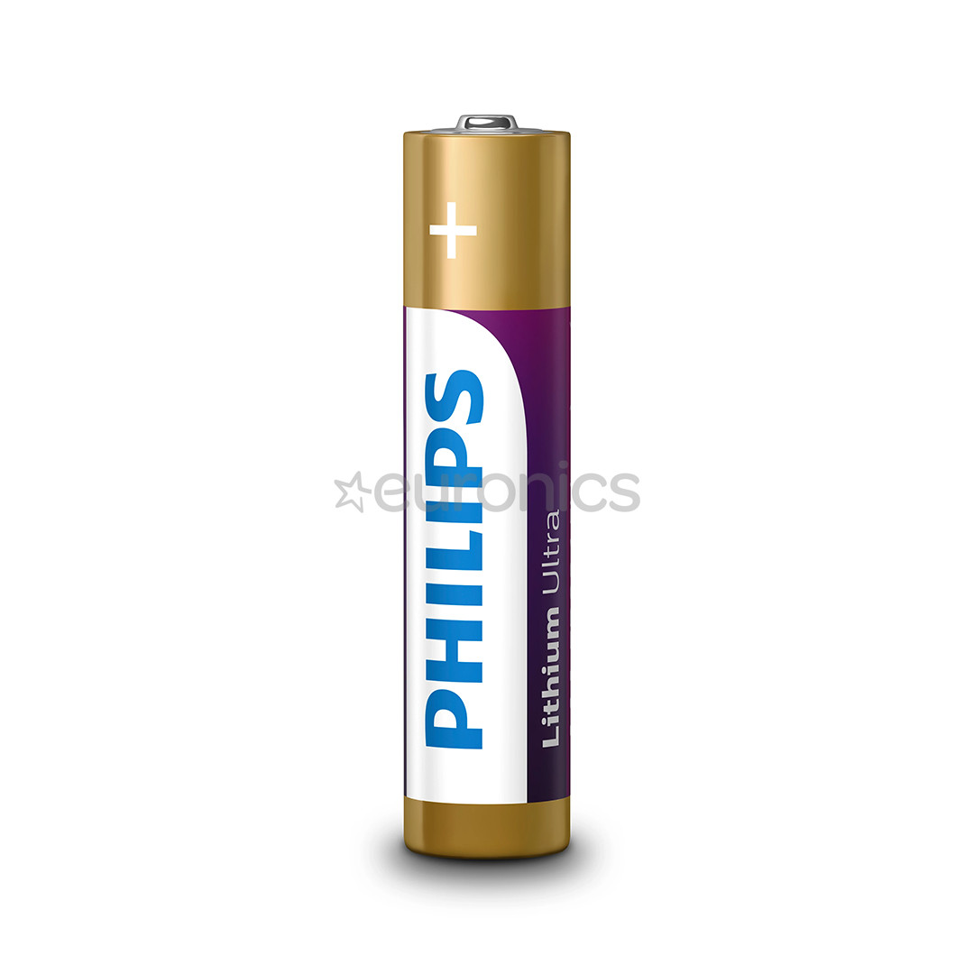 Philips Lithium Ultra, AAA, 4 pc - Batteries