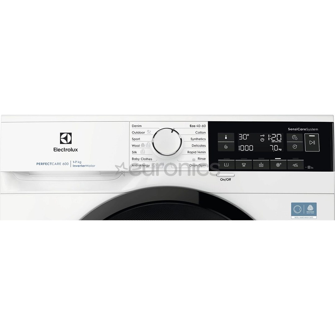 Electrolux 600 Series SensiCare, 7 kg, dziļums 44.9 cm, 1400 apgr/min. - Veļas mazgājamā mašīna ar priekšējo ielādi