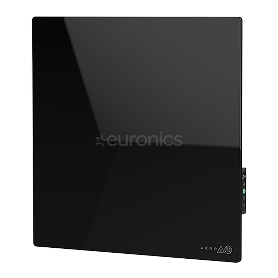 Aeno Premium Eco Smart Quadro, 500 W, melna - Sienas sildītājs