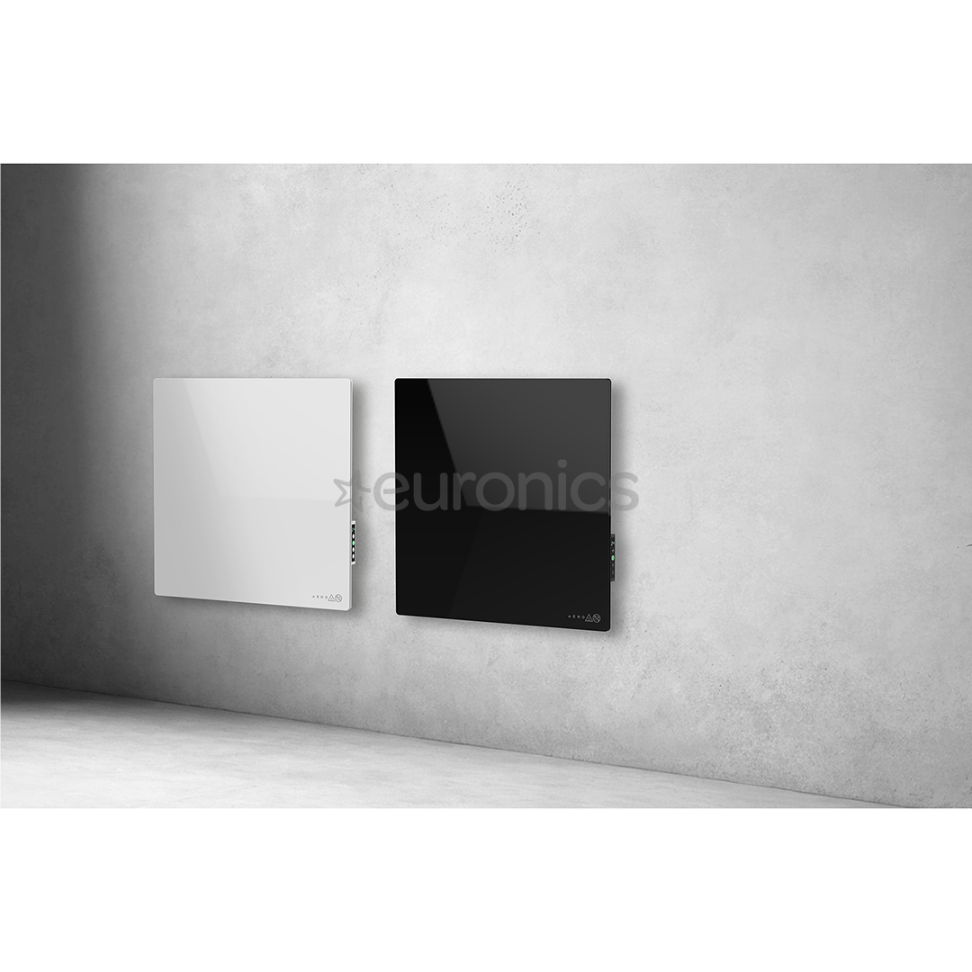 Aeno Premium Eco Smart Quadro, 500 W, melna - Sienas sildītājs