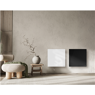 Aeno Premium Eco Smart Quadro, 500 W, melna - Sienas sildītājs