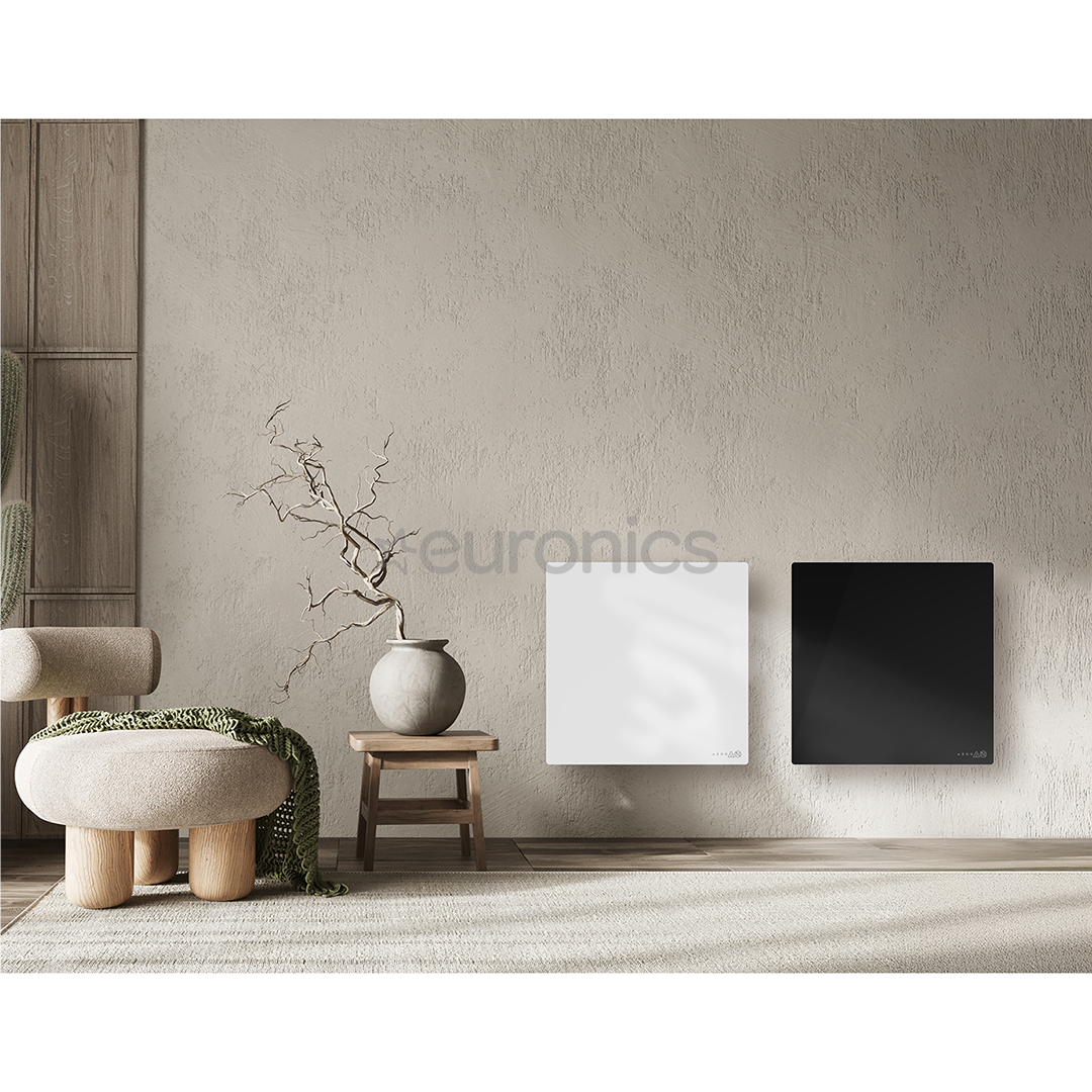Aeno Premium Eco Smart Quadro, 500 W, melna - Sienas sildītājs