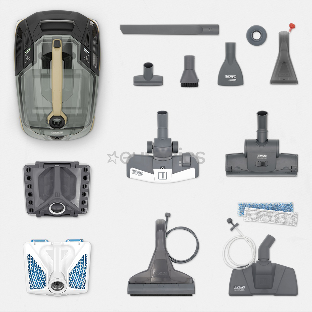 Thomas Amfibia Pro 4ALL, 1700 W, melna/balta/bēša - Putekļu sūcējs
