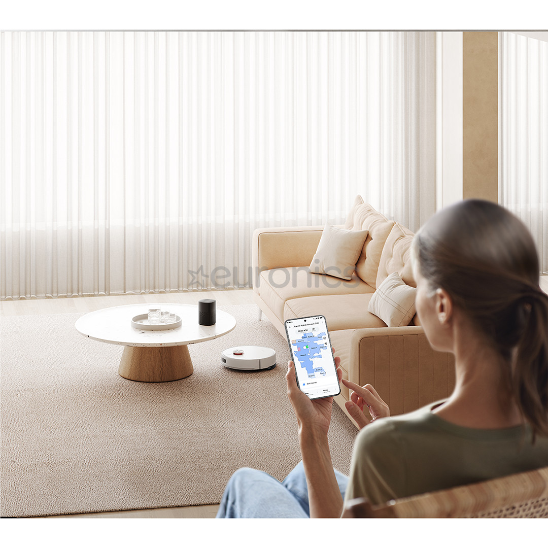 Xiaomi Vacuum S40, Wet & Dry, balta - Robots putekļu sūcējs