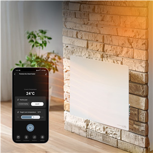 Aeno Premium Eco Smart Quadro, 500 W, white - Wall heater