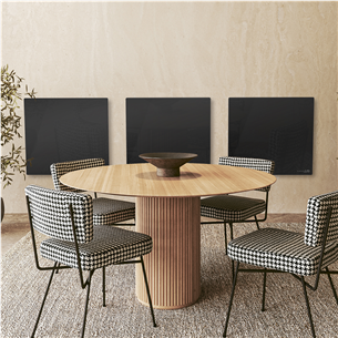 Aeno Premium Eco Smart Quadro, 500 W, melna - Sienas sildītājs