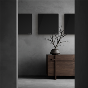 Aeno Premium Eco Smart Quadro, 500 W, melna - Sienas sildītājs