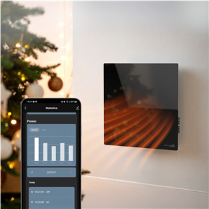 Aeno Premium Eco Smart Quadro, 500 W, black - Wall heater