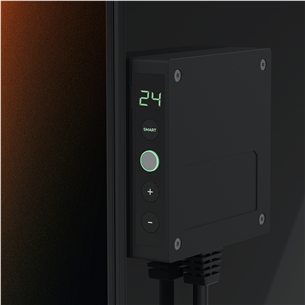 Aeno Premium Eco Smart Quadro, 500 W, melna - Sienas sildītājs