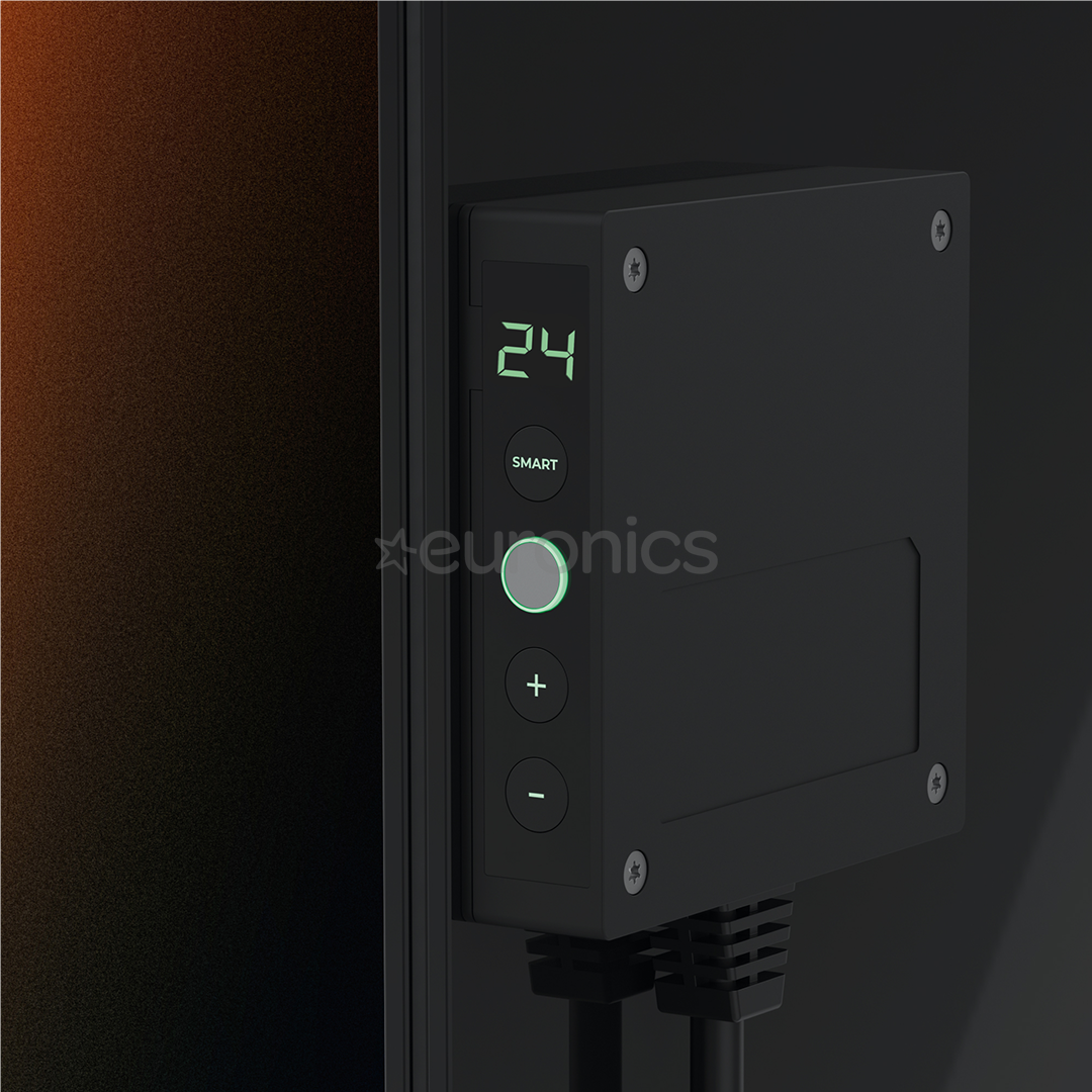 Aeno Premium Eco Smart Quadro, 500 W, melna - Sienas sildītājs