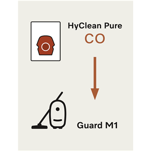 Miele CO XL HyClean Pure, Guard M1, 8 pcs - Dust bags