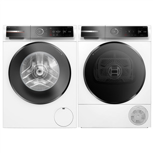 Bosch, 10 kg + 9 kg - Washing machine + clothes dryer WGB256AW+WQB246DASN