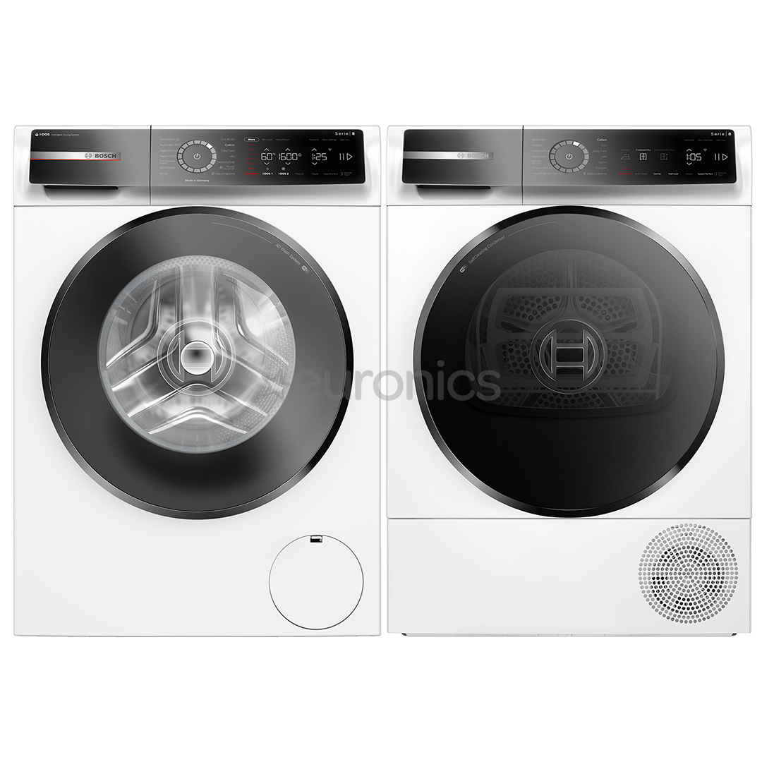 Bosch, 10 kg + 9 kg - Washing machine + clothes dryer