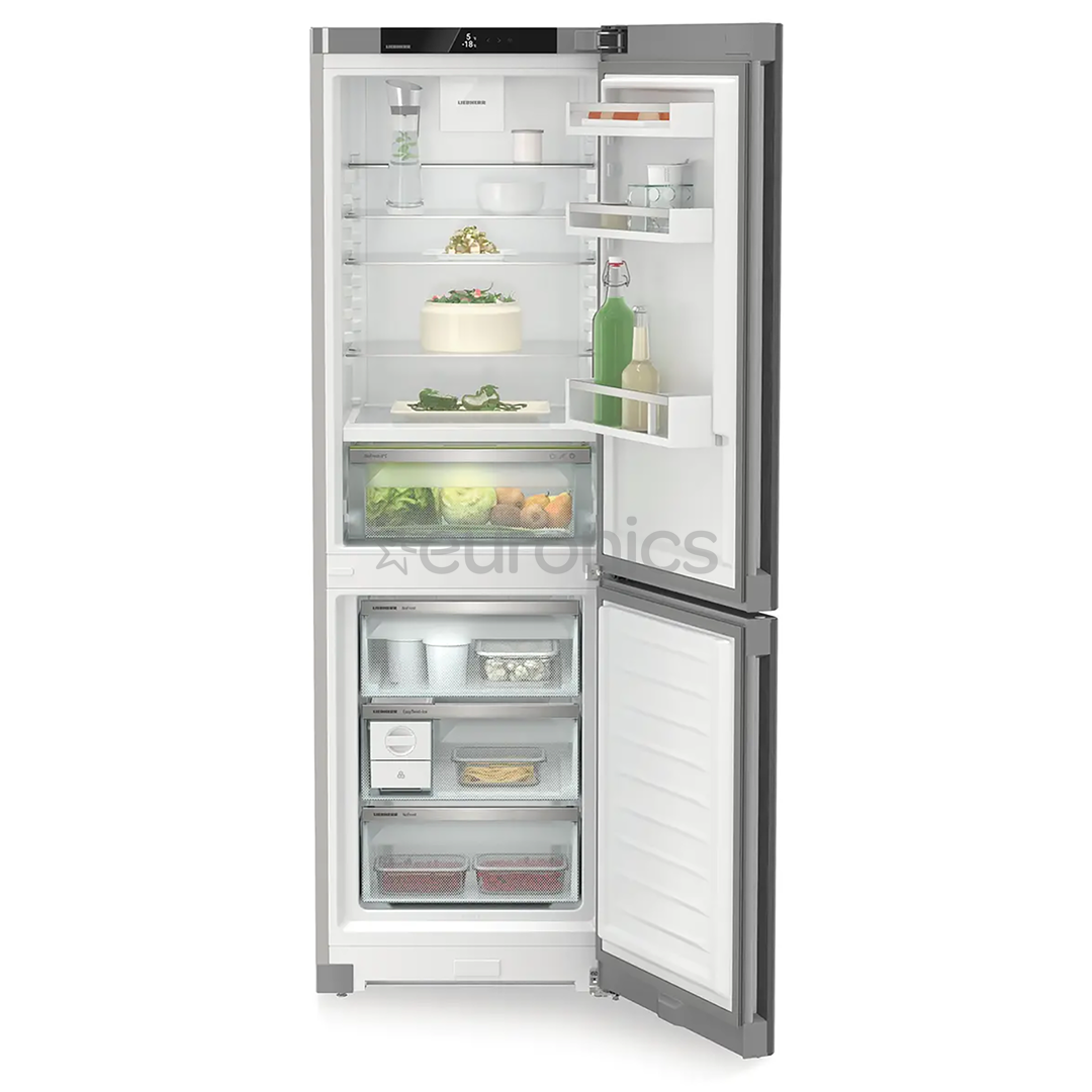 Liebherr Plus BioFresh NoFrost, 320 L, height 186 cm, silver - Refrigerator