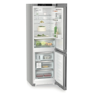 Liebherr Plus BioFresh NoFrost, 320 L, height 186 cm, silver - Refrigerator