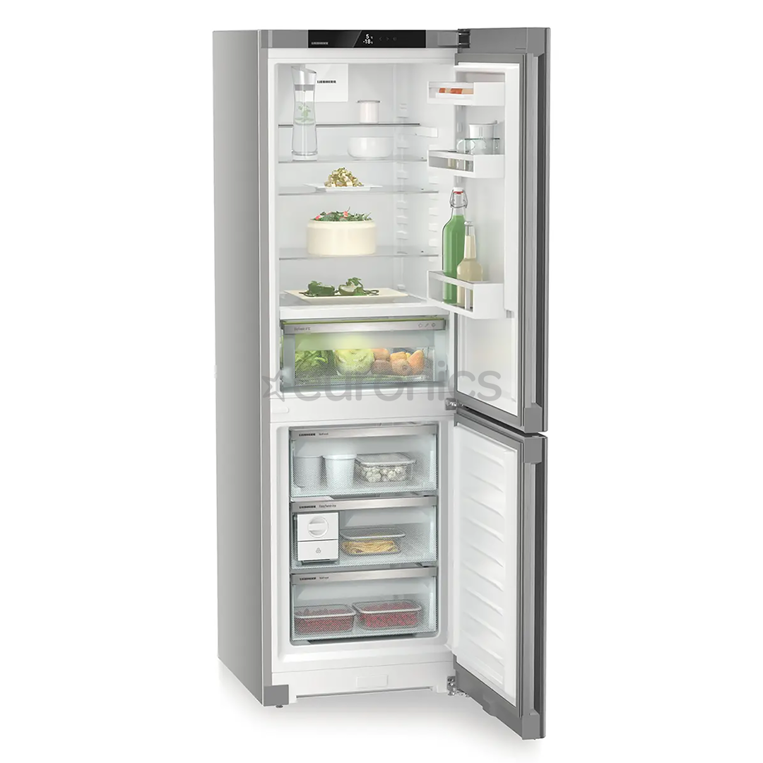 Liebherr Plus BioFresh NoFrost, 320 L, height 186 cm, silver - Refrigerator